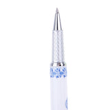 Max Ceramics Rollpoint Pen Chinese Elements Business Pen Tool Gift  Blue flowwer