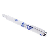 Max Ceramics Rollpoint Pen Chinese Elements Business Pen Tool Gift  Blue flowwer