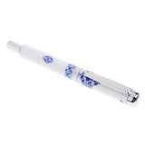 Max Ceramics Rollpoint Pen Chinese Elements Business Pen Tool Gift  Blue flowwer
