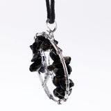 Max Tree Of Life Pendant Necklace Crystal Stone Necklace Women Gift Black