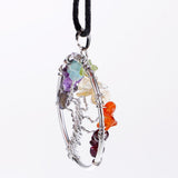 Max Tree Of Life Pendant Necklace Crystal Stone Necklace Women Gift Multi-color
