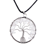 Max Tree Of Life Pendant Necklace Crystal Stone Necklace Women Gift White