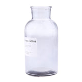 Max Colourful Glass Vase European Style Flower Vase Home Decor Smoky-gray(L)