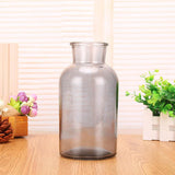 Max Colourful Glass Vase European Style Flower Vase Home Decor Smoky-gray(L)