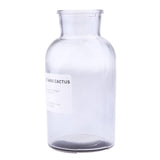 Max Colourful Glass Vase European Style Flower Vase Home Decor Smoky-gray(L)