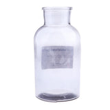 Max Colourful Glass Vase European Style Flower Vase Home Decor Smoky-gray(L)