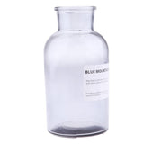 Max Colourful Glass Vase European Style Flower Vase Home Decor Smoky-gray(L)