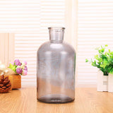 Max Colourful Glass Vase European Style Flower Vase Home Decor Smoky-gray(S)
