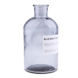 Max Colourful Glass Vase European Style Flower Vase Home Decor Smoky-gray(S)