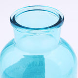 Max Colourful Glass Vase European Style Flower Vase Home Decor Sky-blue(L)