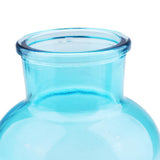 Max Colourful Glass Vase European Style Flower Vase Home Decor Sky-blue(L)