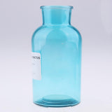 Max Colourful Glass Vase European Style Flower Vase Home Decor Sky-blue(L)