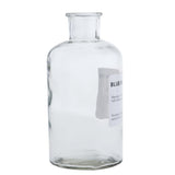 Max Glass Flower Dried Fresh Flower Vase for Home Shop Decor Transparent(M) B