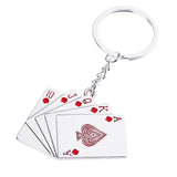 Max Car Keychain Auto Motorcycle Metal Poker Key Chain Bag Pendant  Black