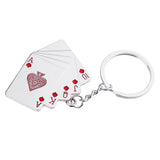 Max Car Keychain Auto Motorcycle Metal Poker Key Chain Bag Pendant  Black