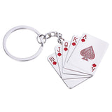 Max Car Keychain Auto Motorcycle Metal Poker Key Chain Bag Pendant  Black