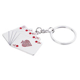Max Car Keychain Auto Motorcycle Metal Poker Key Chain Bag Pendant  Black