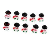 Max Christmas Decorations Snowman Doll Mini Resin Snowman Ornaments Green Gloves