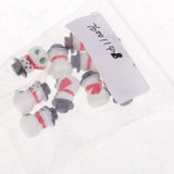 Max Christmas Decorations Snowman Doll Mini Resin Snowman Ornaments Green Gloves