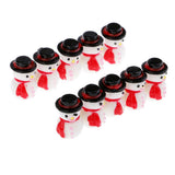Max Christmas Decorations Snowman Doll Mini Resin Snowman Ornaments Button