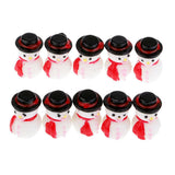Max Christmas Decorations Snowman Doll Mini Resin Snowman Ornaments Button