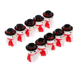 Max Christmas Decorations Snowman Doll Mini Resin Snowman Ornaments Button