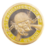 Maxbell Navy Skull Helmet Sniper Challenge Coin American Golden Commemorative Coin