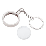 Max Coin keyring Pendant Keychain Commemorative Coin Key ring Creative Gift 27mm Silver