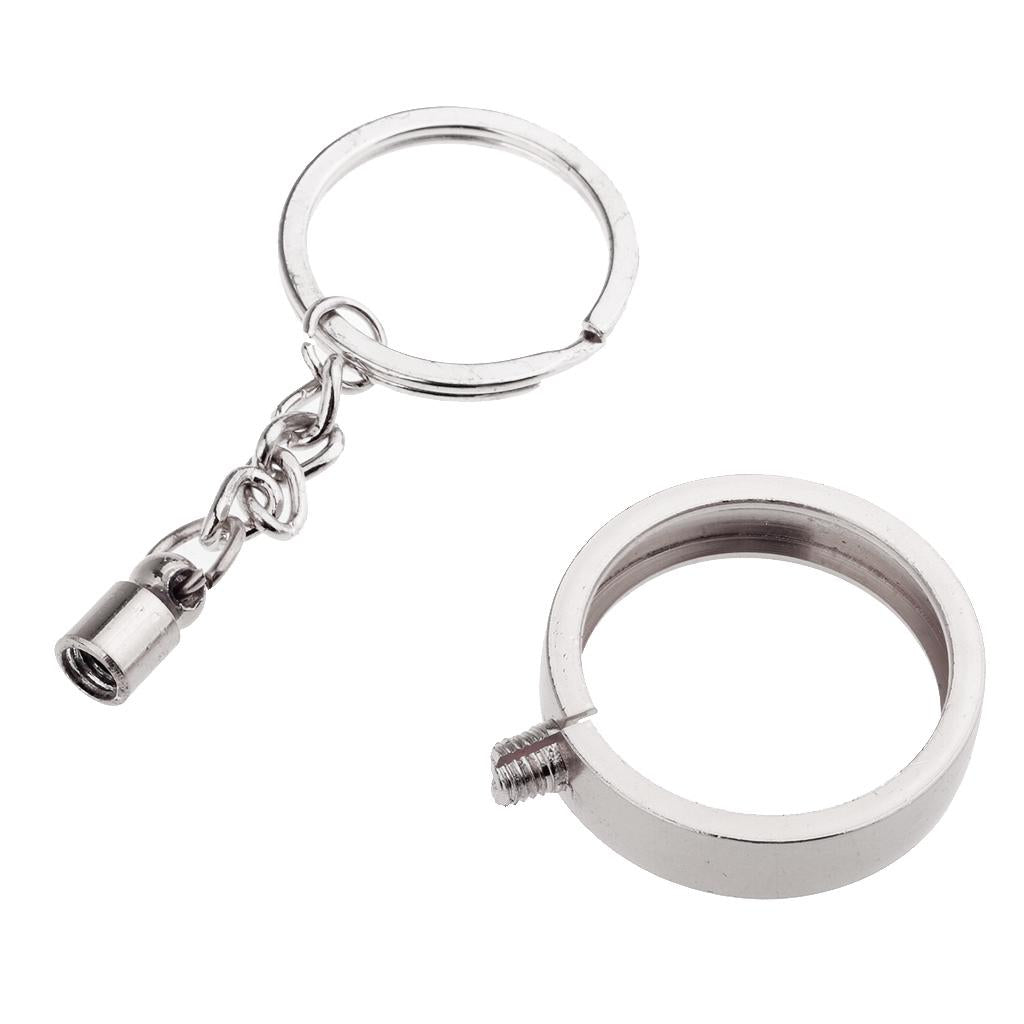 Max Coin keyring Pendant Keychain Commemorative Coin Key ring Creative Gift 27mm Silver