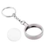 Max Coin keyring Pendant Keychain Commemorative Coin Key ring Creative Gift 27mm Silver