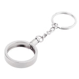 Max Coin keyring Pendant Keychain Commemorative Coin Key ring Creative Gift 27mm Silver