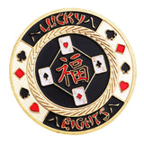 Maxbell Gold Plated Lucky Poker Chip Coin Toys Commemorative Coin Toys Collectible