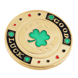 Maxbell Four Leaf Clover Luck Coin Toy Chip Card Commemorative Coin Toys Collectible