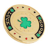 Maxbell Four Leaf Clover Luck Coin Toy Chip Card Commemorative Coin Toys Collectible