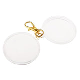 Maxbell Portable Acrylic Coin Holder Keychain Coin Keyring Collection Boxes #1