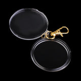 Maxbell Portable Acrylic Coin Holder Keychain Coin Keyring Collection Boxes #1