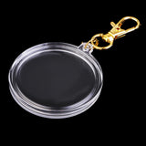 Maxbell Portable Acrylic Coin Holder Keychain Coin Keyring Collection Boxes #1