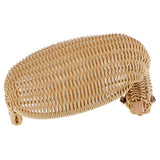 Max Imitation Rattan Plastic Bread Basket Weaving Storage Duck Type Food Basket