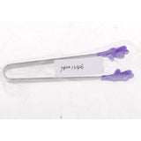 Max Silicone Food Clip Small Palm Stainless Steel Tongs Ice Non-Slip Clip Purple