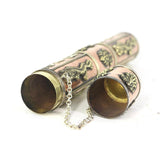 Max Tibetan Red brass Antiqued Incense box Metal Eight Auspicious Case 10.6inch