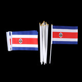 Maxbell 12PCS Flag Flags Banner Hand Waving Flag National Pride Flag Costa Rica