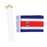 Maxbell 12PCS Flag Flags Banner Hand Waving Flag National Pride Flag Costa Rica