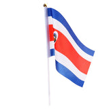 Maxbell 12PCS Flag Flags Banner Hand Waving Flag National Pride Flag Costa Rica