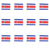 Maxbell 12PCS Flag Flags Banner Hand Waving Flag National Pride Flag Costa Rica