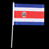 Maxbell 12PCS Flag Flags Banner Hand Waving Flag National Pride Flag Costa Rica