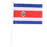 Maxbell 12PCS Flag Flags Banner Hand Waving Flag National Pride Flag Costa Rica
