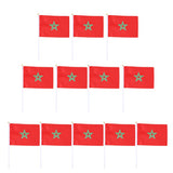 Maxbell 12PCS Flag Flags Banner Hand Waving Flag National Pride Flag Morocco