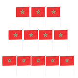 Maxbell 12PCS Flag Flags Banner Hand Waving Flag National Pride Flag Morocco