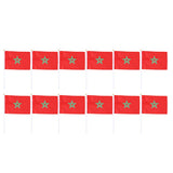 Maxbell 12PCS Flag Flags Banner Hand Waving Flag National Pride Flag Morocco