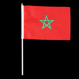 Maxbell 12PCS Flag Flags Banner Hand Waving Flag National Pride Flag Morocco